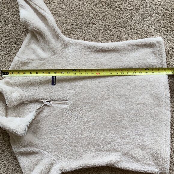 Patagonia‎ Women’s Los Gatos 1/4 Zip Fleece white cream size large - Picture 8 of 8